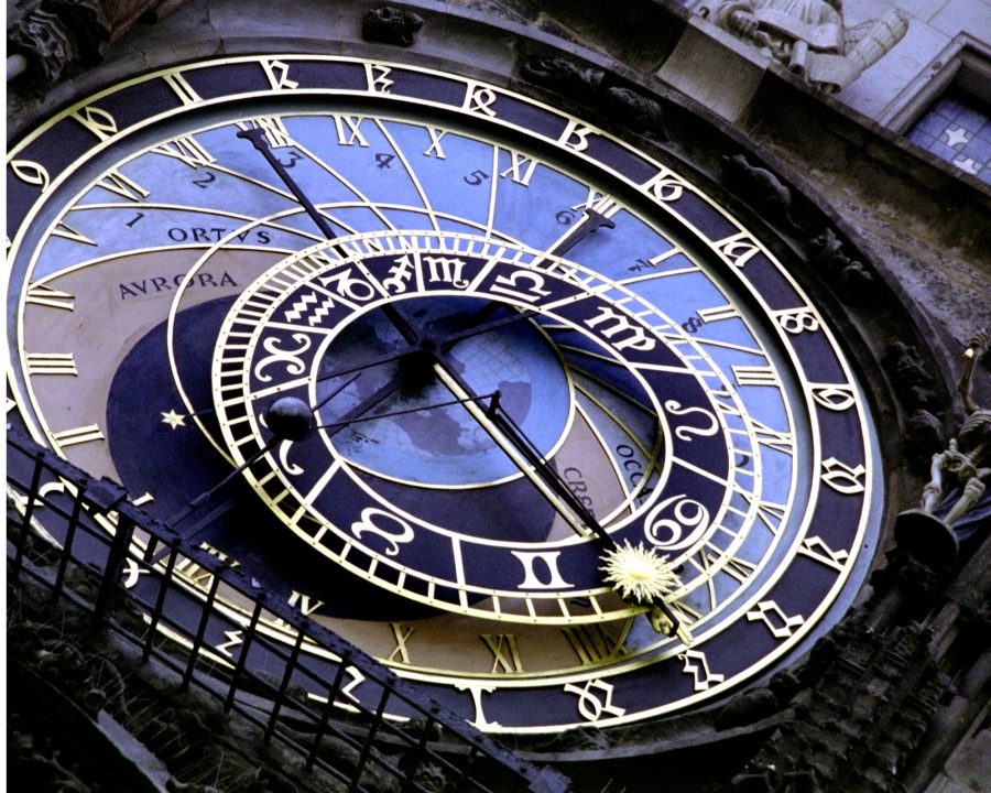 astronomical clock depicting time management
